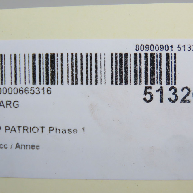 Feu arrière gauche occasion JEEP PATRIOT Phase 1 11-2007->12-2010 7
