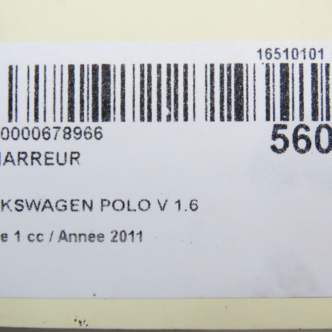 Démarreur occasion VOLKSWAGEN POLO V POLO V Phase 1 2009-09-01->2014-05-31 1.6 TDI 90 2Z911024K 8