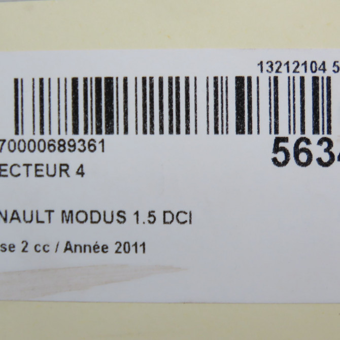 occasion RENAULT MODUS Phase 2 01-2008->12-2012 1.5 DCI 75ch 166000897R 5