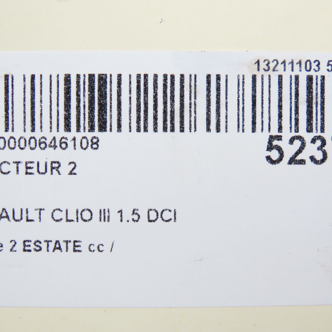 occasion RENAULT CLIO III phase 2 ESTATE 03-2009->12-2014 1.5 DCI 75ch 166000897R 6