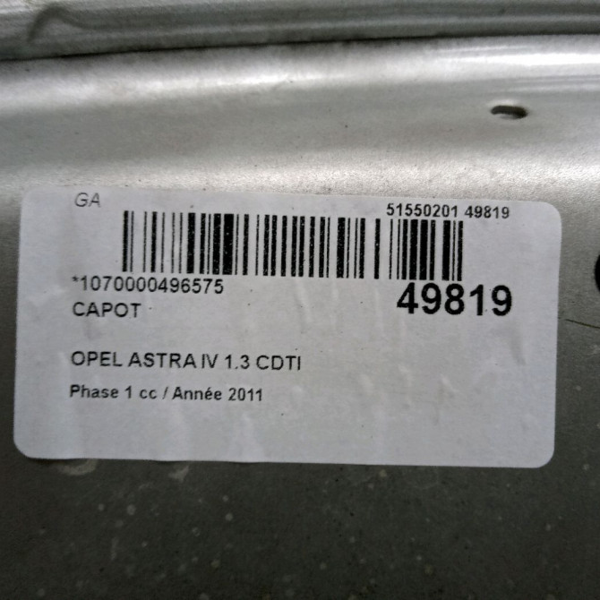 Capot occasion  39014121 4