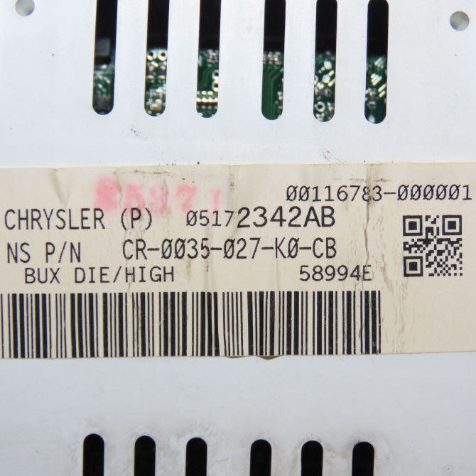 Compteur occasion JEEP PATRIOT Phase 1 11-2007->12-2010 5