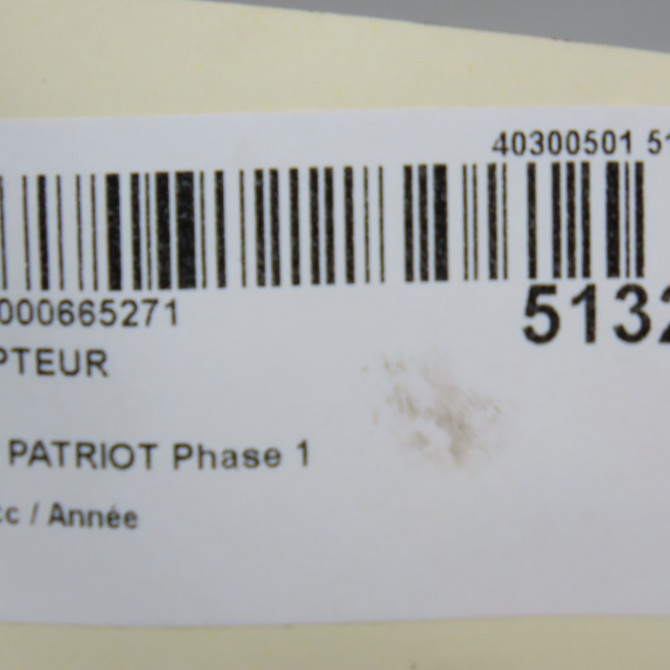 Compteur occasion JEEP PATRIOT Phase 1 11-2007->12-2010 8