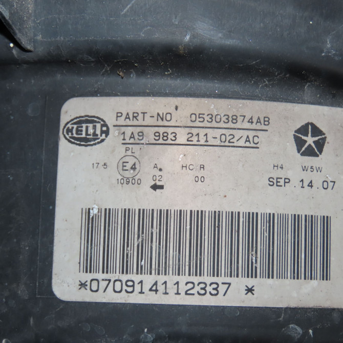 Phare droit occasion JEEP PATRIOT Phase 1 11-2007->12-2010 4