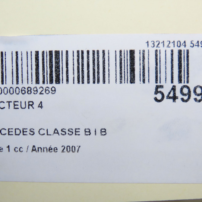 occasion MERCEDES CLASSE B I Phase 1 06-2005->04-2008 B 180 CDI 5