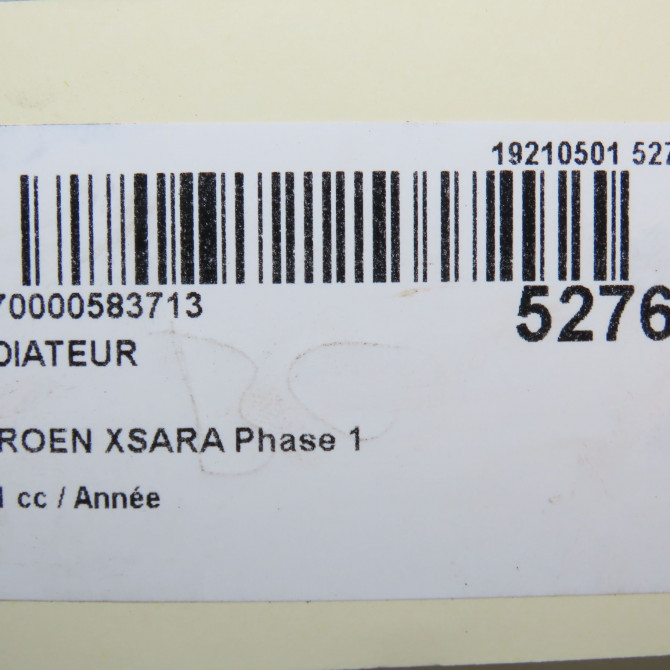 Radiateur occasion CITROEN XSARA Phase 1 02-1998->09-2000 1330G4 5