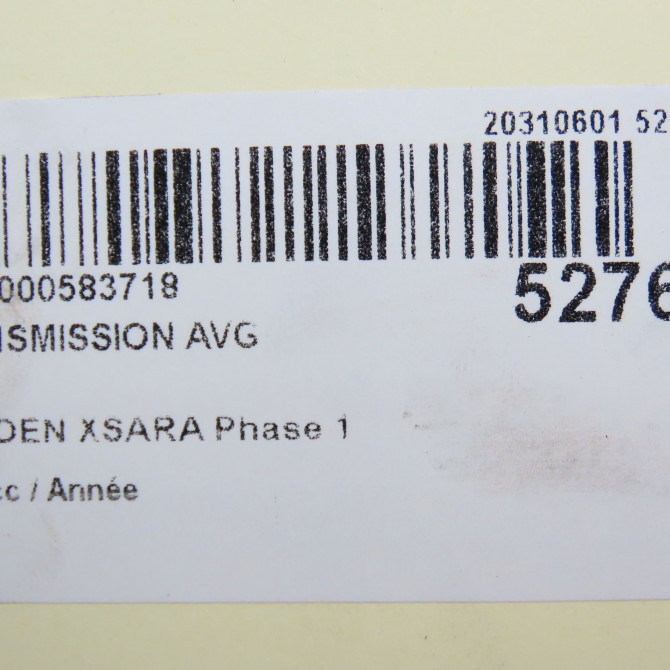 Transmission avant gauche occasion CITROEN XSARA Phase 1 02-1998->09-2000 32721G 5