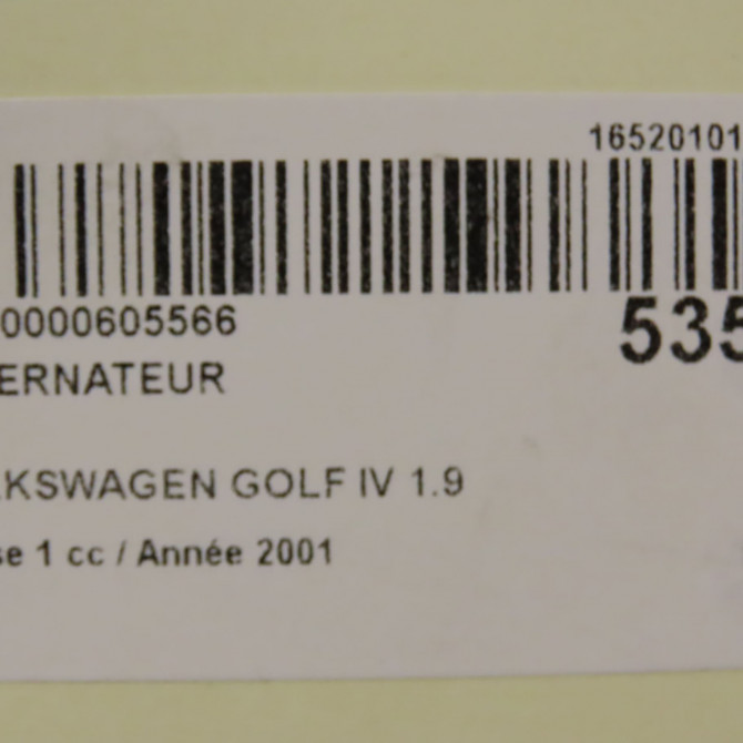 Alternateur occasion VOLKSWAGEN GOLF IV GOLF IV Phase 1 1998-01-01->2005-06-30 1.9 TDI 150ch 38903018QX 8