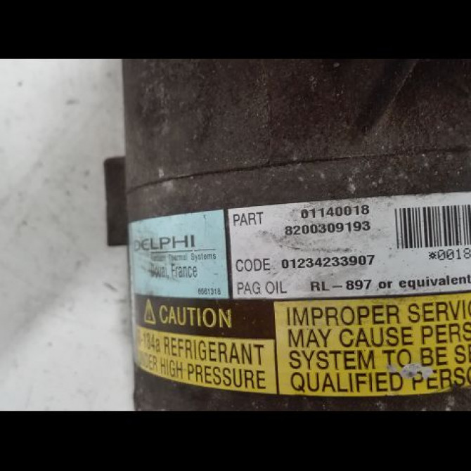 Compresseur air conditionne occasion RENAULT SCENIC II Phase 2 09-2006->04-2009 8200940233 3