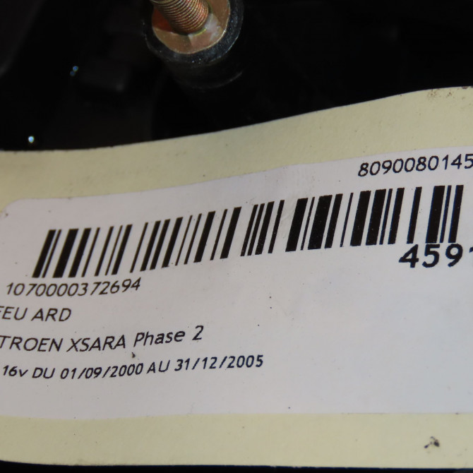 Feu arrière droit occasion CITROEN XSARA Phase 2 09-2000->12-2005 1.6i 16v 6351P0 3