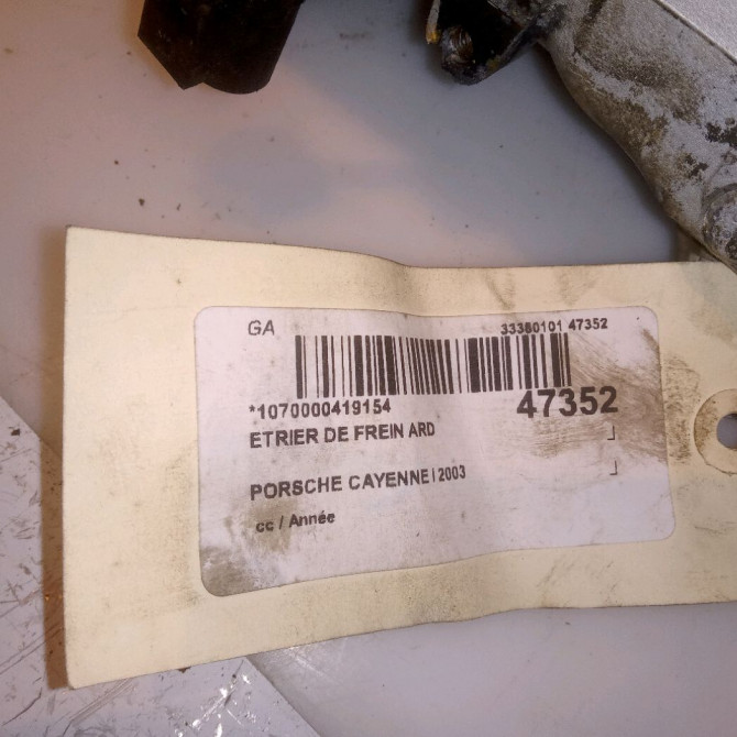 Etrier de frein arrière droit occasion PORSCHE CAYENNE I 4401A3 6