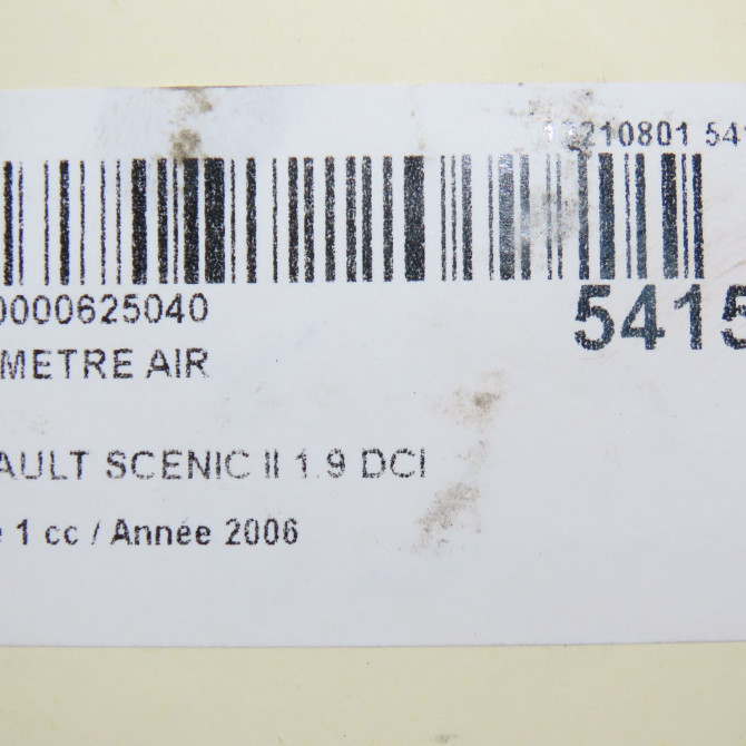 Debimetre air occasion RENAULT SCENIC II Phase 1 03-2004->09-2006 1.9 DCI 130ch 7700109812 7