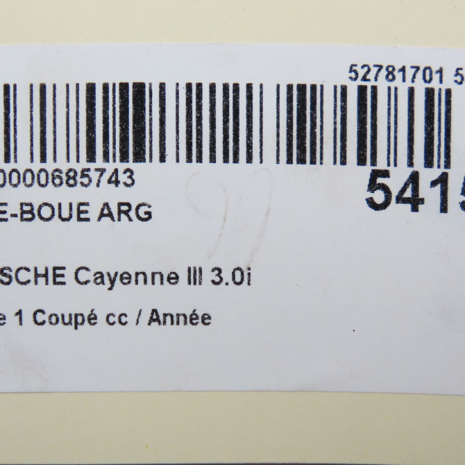 Pare-boue arrière gauche occasion  9Y3810907 3