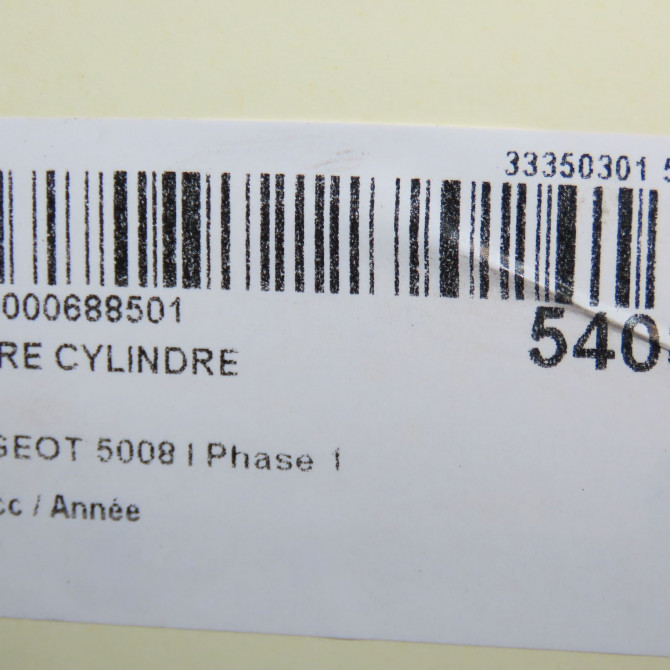 Maitre cylindre occasion PEUGEOT 5008 I Phase 1 11-2009->12-2013 4601T1 6