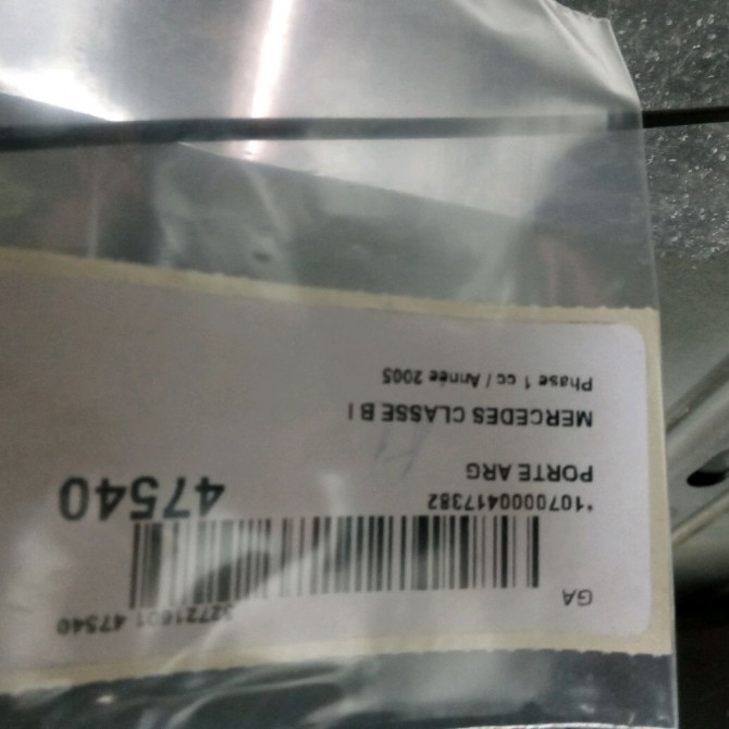 Porte arrière gauche occasion MERCEDES CLASSE B I Phase 1 06-2005->04-2008 B200CDI 140ch 1697301705 4