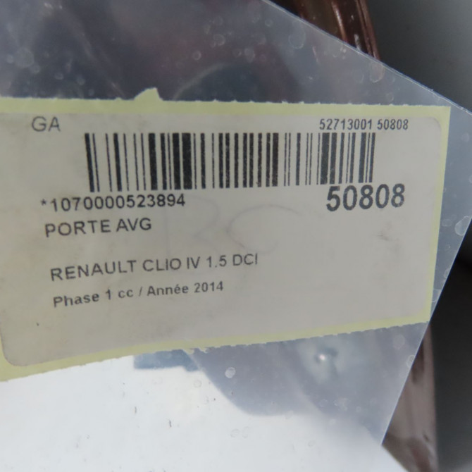 Porte avant gauche occasion RENAULT CLIO IV Phase 1 07-2012->... 1.5 DCI 90ch 801017896R 7