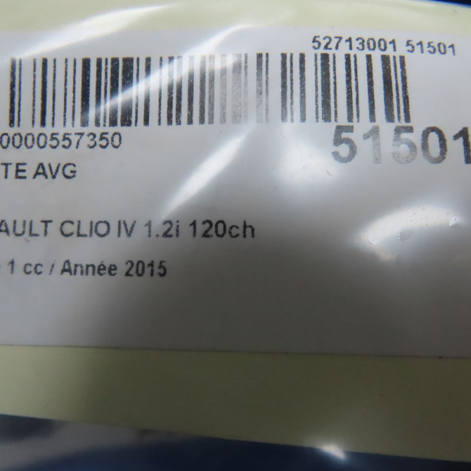 Porte avant gauche occasion RENAULT CLIO IV Phase 1 07-2012->... 1.2i 120ch 801017896R 5