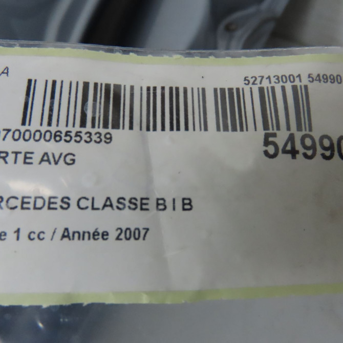Porte avant gauche occasion MERCEDES CLASSE B I Phase 1 06-2005->04-2008 B 180 CDI 1697202505 5