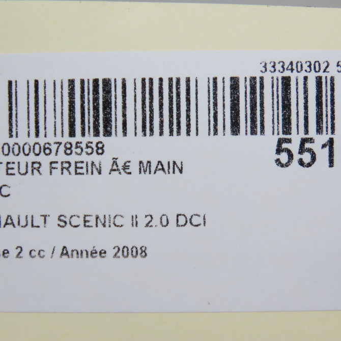 occasion RENAULT SCENIC II Phase 2 09-2006->04-2009 2.0 DCI 150ch 5