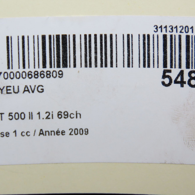 Moyeu avg occasion FIAT 500 II 500 II Phase 1 2007-07-01->2016-03-31 1.2i 69ch 7608131 5