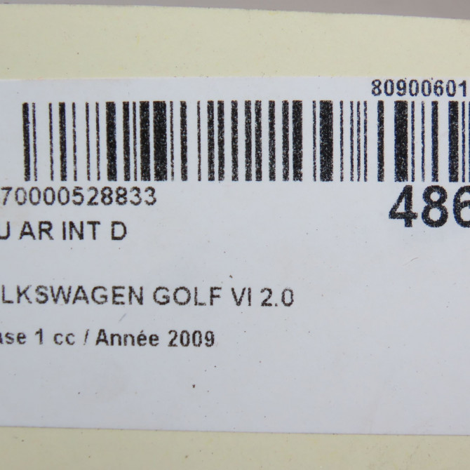 Feu arrière intérieur droit occasion VOLKSWAGEN GOLF VI Phase 1 10-2008->04-2013 2.0 TDI 110ch 5K0945094G 6
