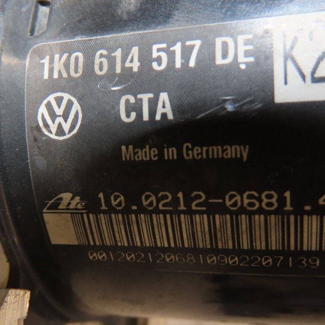 Unité hydraulique ABS occasion VOLKSWAGEN TOURAN II Phase 1 09-2010->12-2015 1K0614517DEBEF 6