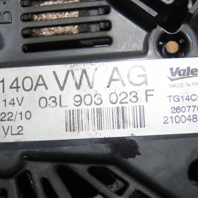 Alternateur occasion VOLKSWAGEN GOLF VI Phase 1 10-2008->04-2013 2.0 TDI 140ch 6F903023F 6