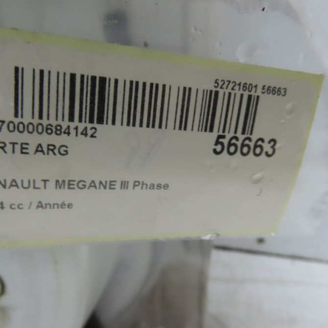Porte arrière gauche occasion RENAULT MEGANE III Phase 3 10-2013->... 821003885R 4