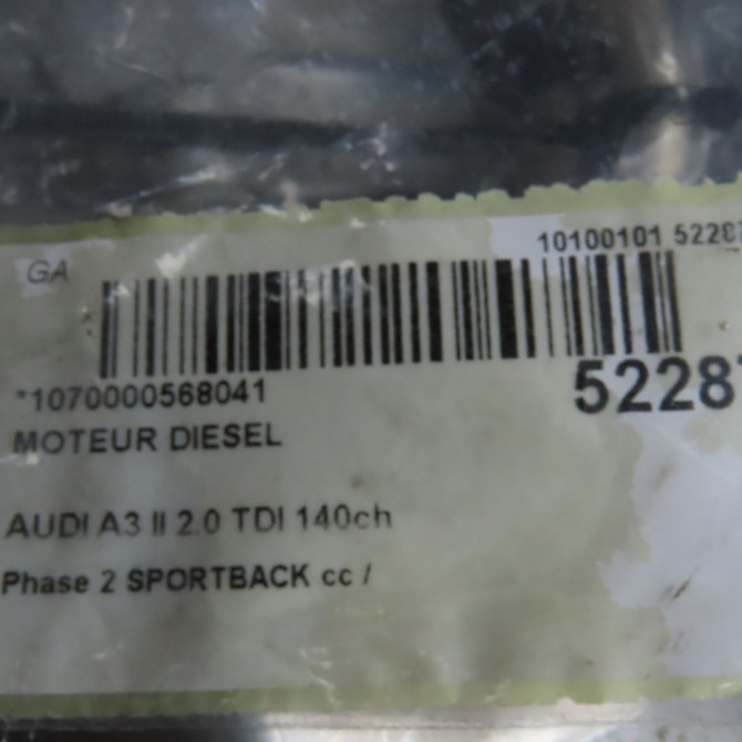 Moteur diesel occasion  3L100090X 8