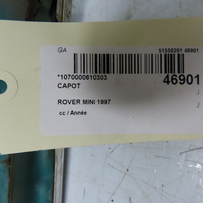 Capot occasion ROVER MINI BKA360070 7