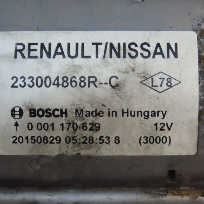 Démarreur occasion RENAULT KANGOO II Phase 2 01-2013->... 1.5 DCI 90ch 233004868R 5