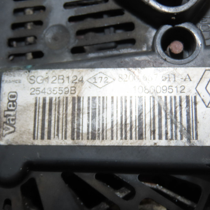 Alternateur occasion RENAULT SCENIC II Phase 2 09-2006->04-2009 1.9 DCI 130ch 8200667618 7