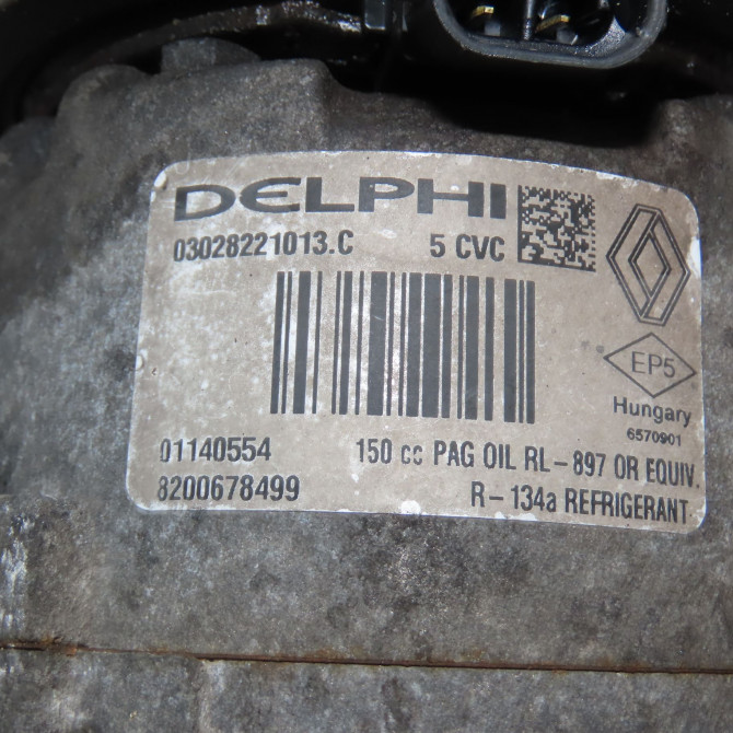 Compresseur air conditionne occasion RENAULT SCENIC II Phase 2 09-2006->04-2009 1.9 DCI 130ch 8200940233 7