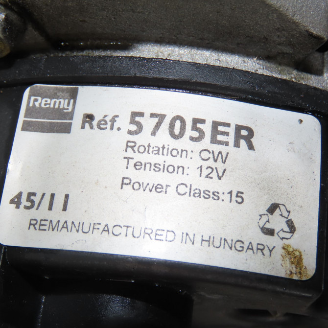 Alternateur occasion PEUGEOT 806 5705AA 6