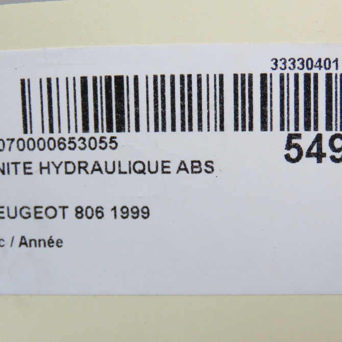 Unité hydraulique ABS occasion PEUGEOT 806 454136 8