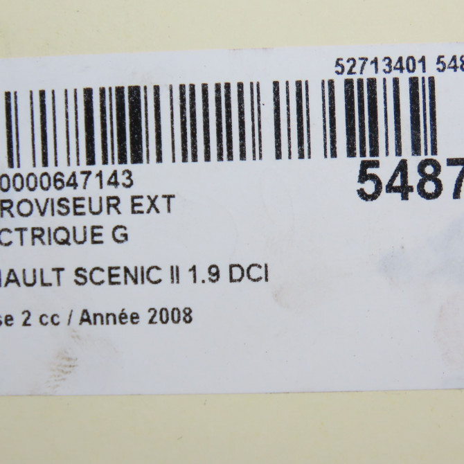 Retroviseur exterieur electrique gauche occasion RENAULT SCENIC II Phase 2 09-2006->04-2009 1.9 DCI 130ch 7701055999 6