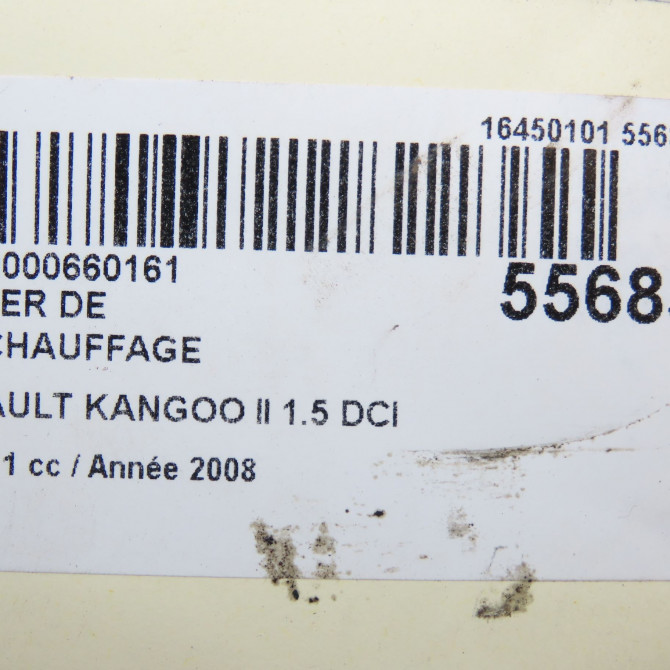 Boitier de préchauffage occasion RENAULT KANGOO II Phase 1 01-2008->03-2013 1.5 DCI 70ch 110679886R 6