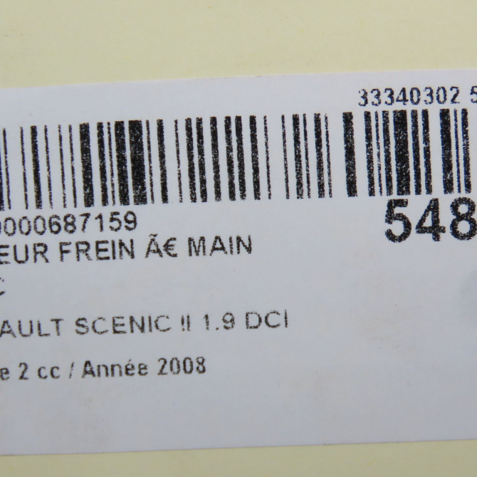 occasion RENAULT SCENIC II Phase 2 09-2006->04-2009 1.9 DCI 130ch 8