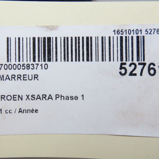 Démarreur occasion CITROEN XSARA Phase 1 02-1998->09-2000 5802C9 7