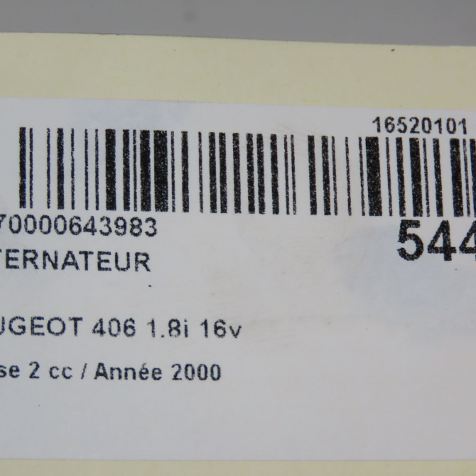 Alternateur occasion PEUGEOT 406 Phase 2 04-1999->04-2004 1.8i 16v 57052C 7