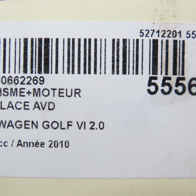 Mecanisme + moteur lève-glace avant droit occasion VOLKSWAGEN GOLF VI Phase 1 10-2008->04-2013 2.0 TDI 140ch 5K0837462D 7