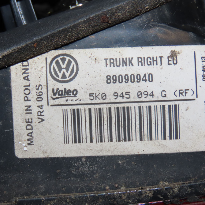 Feu arrière intérieur droit occasion VOLKSWAGEN GOLF VI Phase 1 10-2008->04-2013 2.0 TDI 140ch 5K0945094G 4