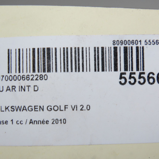 Feu arrière intérieur droit occasion VOLKSWAGEN GOLF VI Phase 1 10-2008->04-2013 2.0 TDI 140ch 5K0945094G 6