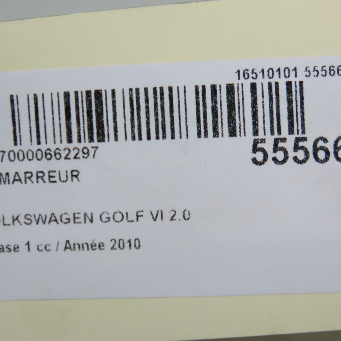 Démarreur occasion VOLKSWAGEN GOLF VI Phase 1 10-2008->04-2013 2.0 TDI 140ch 2M911024P 7