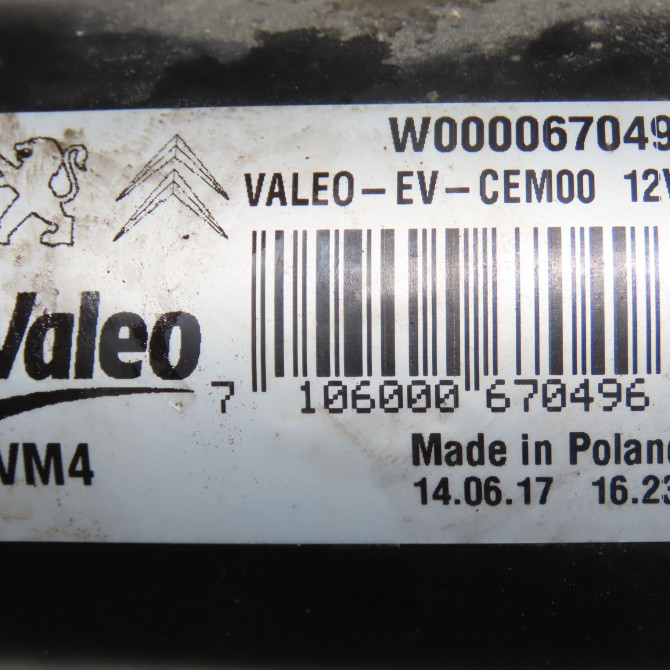 Moteur essuie-glace avant occasion PEUGEOT EXPERT III phase 1 03-2016->... 2.0 BLUEHDI 120ch 9808465280 4