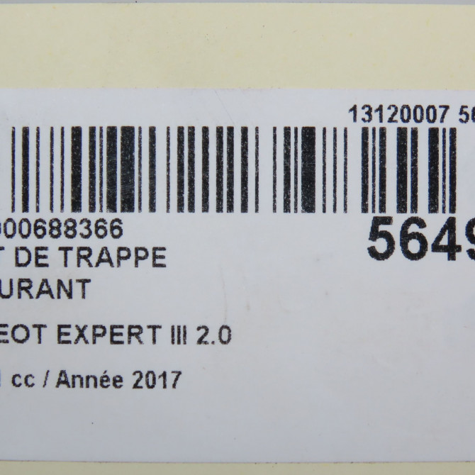 Volet de trappe carburant occasion PEUGEOT EXPERT III phase 1 03-2016->... 2.0 BLUEHDI 120ch 98087269ZM 5
