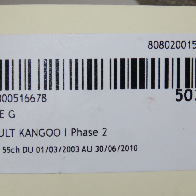 Phare gauche occasion RENAULT KANGOO I Phase 2 03-2003->06-2010 1.5 DCI 55ch 260602069R 5