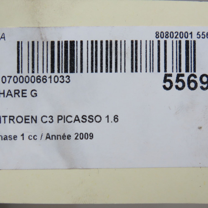 Phare gauche occasion CITROEN C3 PICASSO Phase 1 02-2009->08-2012 1.6 HDi 16v 110ch 6208N5 6
