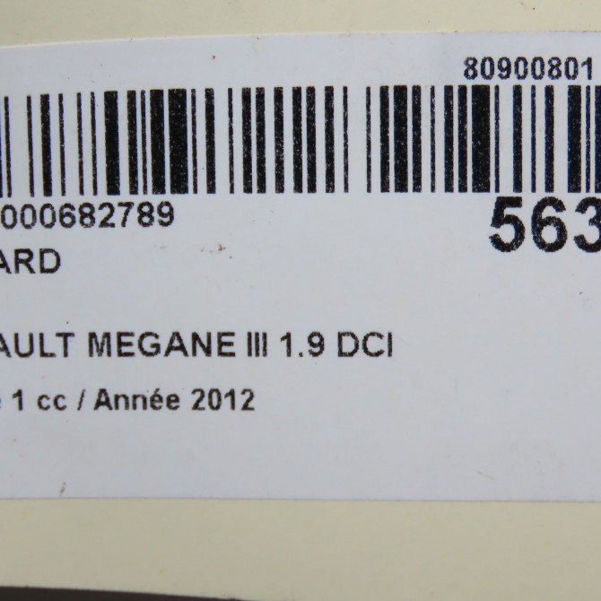 Feu arrière droit occasion RENAULT MEGANE III Phase 1 11-2008->01-2012 1.9 DCI 130ch 265500007R 7