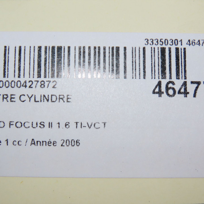 Maitre cylindre occasion FORD FOCUS II Phase 1 09-2004->12-2007 1.6 TI-VCT 1456989 6
